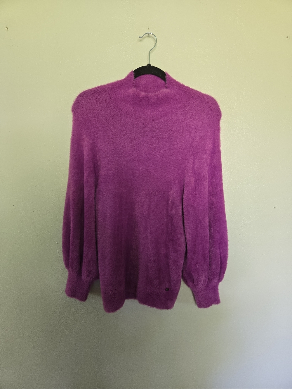 Ted Baker Plush Mockneck Sweater Purple 1 S